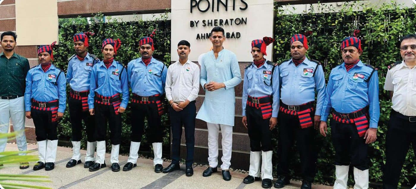 Om Sai guards at Four Points by Sheraton, Ahmedabad